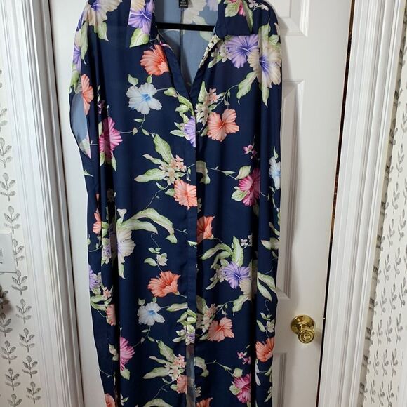 Colleen Lopez Size 2X belted kimono dress - Picture 1 of 9